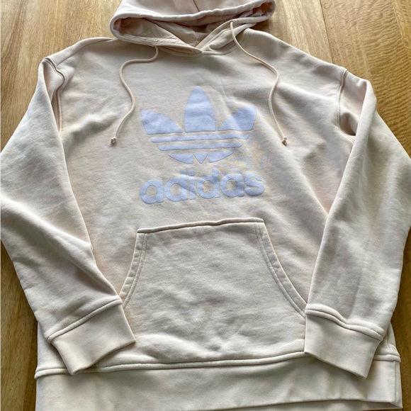 ADIDAS original Logo Fleece Hoodie Sz M - Picture 4 of 14